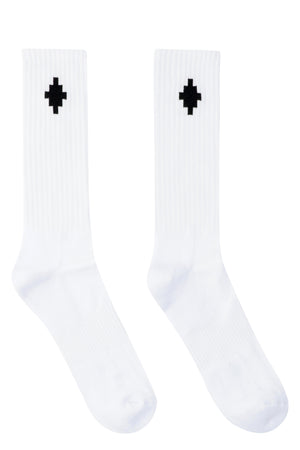 Logo cotton blend socks-1